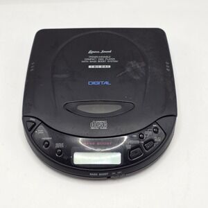 Lenoxx Sound CD-51 CD Player For Parts Black Bass Boost Vintage 1997 Retro